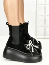 Ghete Dama cu Platforma 56WL9 BLACK | MEI