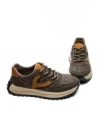 Pantofi Sport Barbati din piele naturala 1010-2 COFFEE-ORANGE | ADVANCER