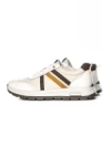 Pantofi Sport Barbati din piele naturala 21835 WHITE-BROWN | ADVANCER
