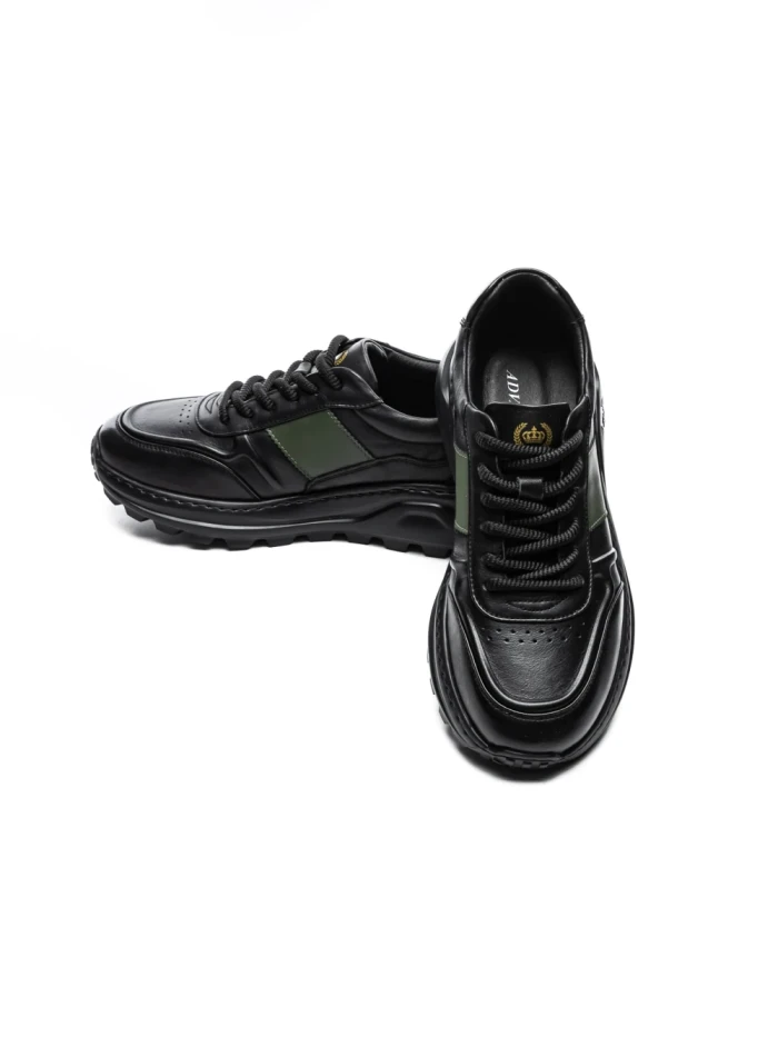 Pantofi Sport Barbati din piele naturala 7Q8805 BLACK | ADVANCER