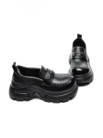 Pantofi Casual Dama din piele naturala 3215 BLACK | ADVANCER