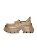 Pantofi Casual Dama din piele naturala 3215 APRICOT | ADVANCER