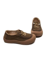 Pantofi Casual Dama din piele naturala 6708 KHAKI | ADVANCER