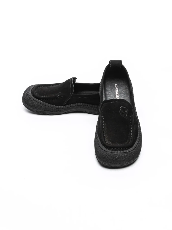 Pantofi Casual Dama din piele naturala 6705 BLACK | ADVANCER