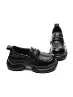 Pantofi Casual Dama din piele naturala 10821 BLACK | ADVANCER