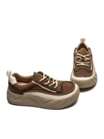 Pantofi Sport Dama din piele naturala 77006 COFFEE | ADVANCER