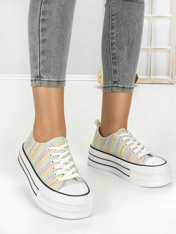 Tenisi Dama 803-4B RAINBOW | RED JIN