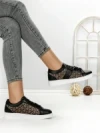 Sneakers Dama 815-4A BLACK | RED JIN