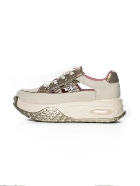 Pantofi Casual Dama din piele naturala KM9813 GOLDEN | ADVANCER