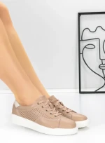 Pantofi Casual Dama din piele naturala KD87981 PINK | BERLINER