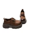 Pantofi Casual Dama din piele naturala KM1606 BROWN | ADVANCER