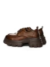 Pantofi Casual Dama din piele naturala KM1606 BROWN | ADVANCER