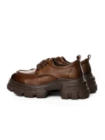 Pantofi Casual Dama din piele naturala KM1606 BROWN | ADVANCER