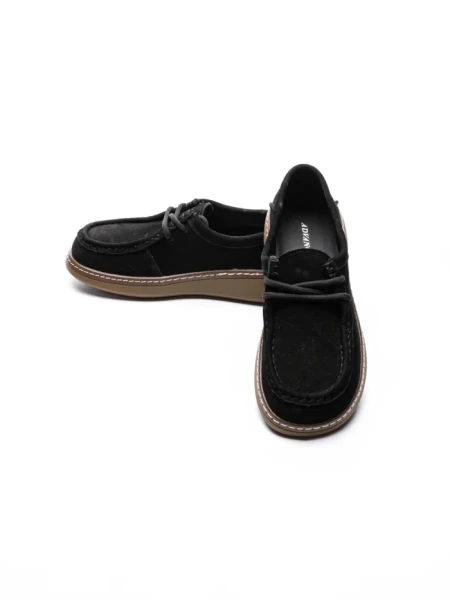 Pantofi Casual Dama din piele naturala 898 BLACK | ADVANCER