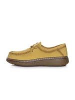 Pantofi Casual Dama din piele naturala 898 YELLOW | ADVANCER
