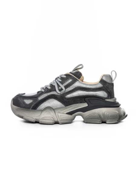 Pantofi Sport Dama din piele naturala Y5757 DARK GREY | ADVANCER