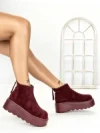 Ghete Dama cu Platforma 58WL19 WINERED | MEI