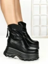 Ghete Dama cu Platforma 68WL6 BLACK | MEI