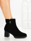 Botine cu Toc Gros 6AH33 BLACK | MEI
