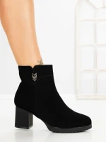 Botine cu Toc Gros 6AH33 BLACK | MEI