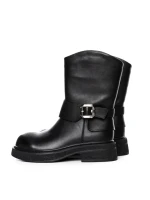 Ghete Dama din piele naturala 5160-2 BLACK | ADVANCER