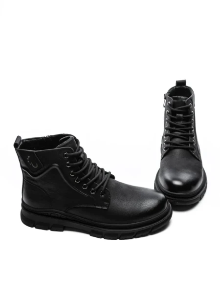 Ghete Barbati din piele naturala WM2901 BLACK | ADVANCER