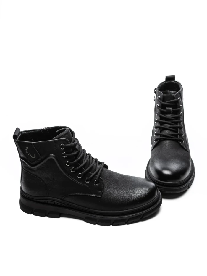 Ghete Barbati din piele naturala WM2901 BLACK | ADVANCER