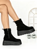 Ghete Dama cu Platforma 68WL35 BLACK | MEI