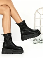 Ghete Dama cu Platforma 68WL35 BLACK | MEI