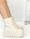 Ghete Dama cu Platforma 68WL35 BEIGE | MEI