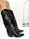 Cizme Dama cu Toc 6AH22 BLACK | MEI