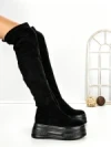 Cizme Dama cu Platforma 68WL27 BLACK | MEI