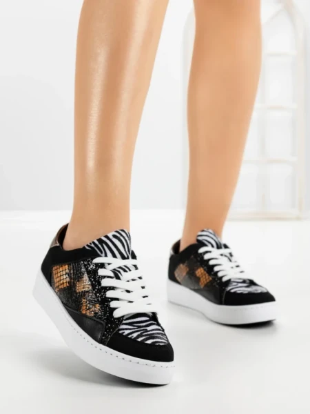 Sneakers Dama 6522 ZEBRA-BLACK-WHITE | CM