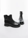 Ghete Dama din piele naturala 8791 BLACK | ADVANCER