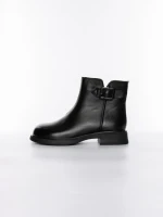 Ghete Dama din piele naturala 8791 BLACK | ADVANCER