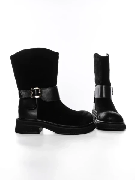 Ghete Dama din piele naturala 5150-2 BLACK | ADVANCER