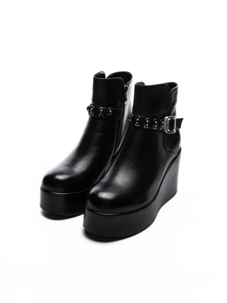 Ghete Dama cu Platforma K151-255 BLACK | ADVANCER