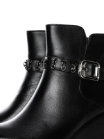 Ghete Dama cu Platforma K151-255 BLACK | ADVANCER