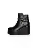 Ghete Dama cu Platforma K151-255 BLACK | ADVANCER