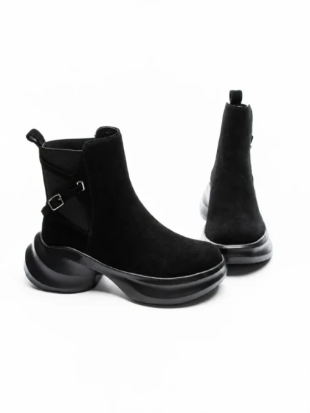 Ghete Dama din piele naturala 23-2643-3 BLACK | ADVANCER