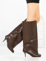 Cizme Dama cu Toc C-395 BROWN | STEPHAN