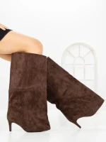 Cizme Dama cu Toc C-394 BROWN | STEPHAN