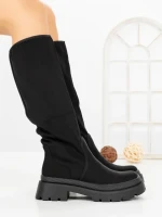 Cizme Dama cu Platforma C-175 BLACK | STEPHAN