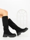 Cizme Dama cu Platforma C-175 BLACK | STEPHAN