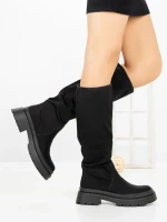 Cizme Dama cu Platforma C-175 BLACK | STEPHAN