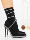 Botine cu Toc Subtire C-305 BLACK | STEPHAN
