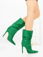 Botine cu Toc Subtire C-252 GREEN | STEPHAN