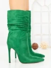 Botine cu Toc Subtire C-252 GREEN | STEPHAN