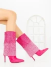 Botine cu Toc Subtire C-272 FUCHSIA | STEPHAN