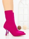 Botine cu Toc Subtire H-1 FUCHSIA | STEPHAN